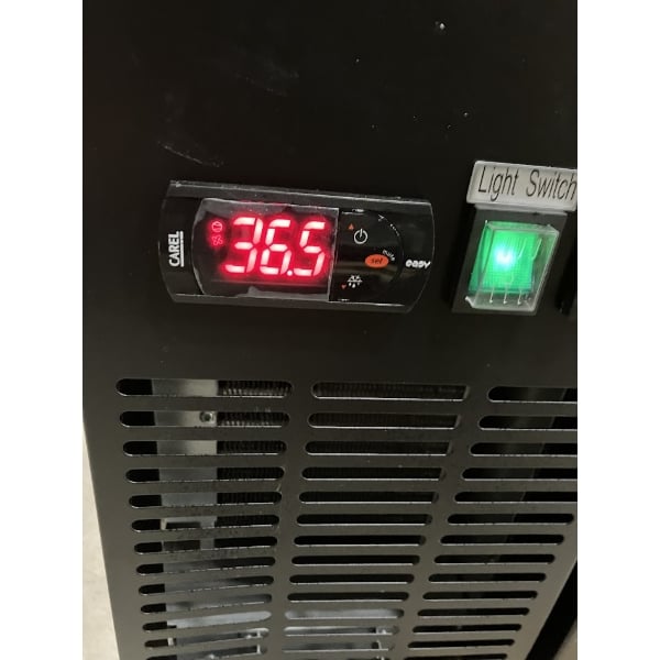 Scratch and Dent Avantco UDD-4-HC (2) Triple Tap Kegerator Beer Dispenser - Black, (3) 1/2 Keg Capacity