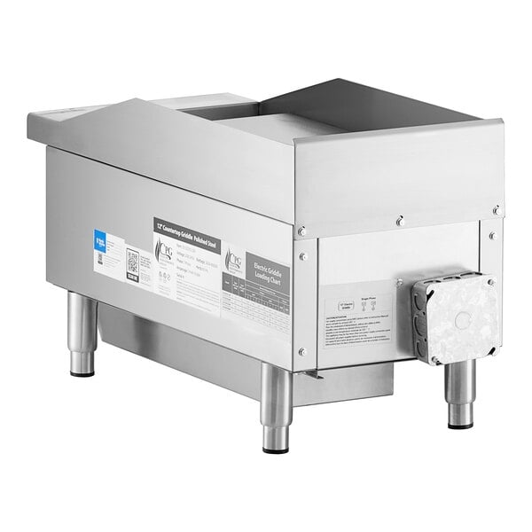 Scratch and Dent Cooking Performance Group G-CPG-12-M 12" Electric Countertop Griddle - 3 kW / 4 kW, 208 / 240V
