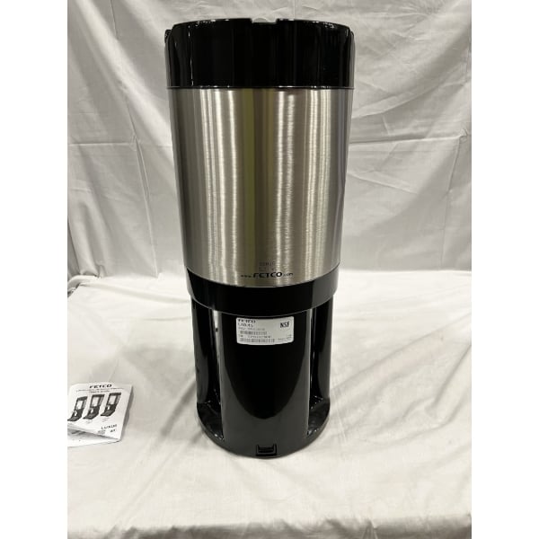 Scratch and Dent Fetco L4D-15 Luxus 1.5 Gallon Stainless Steel Coffee Server with Stand