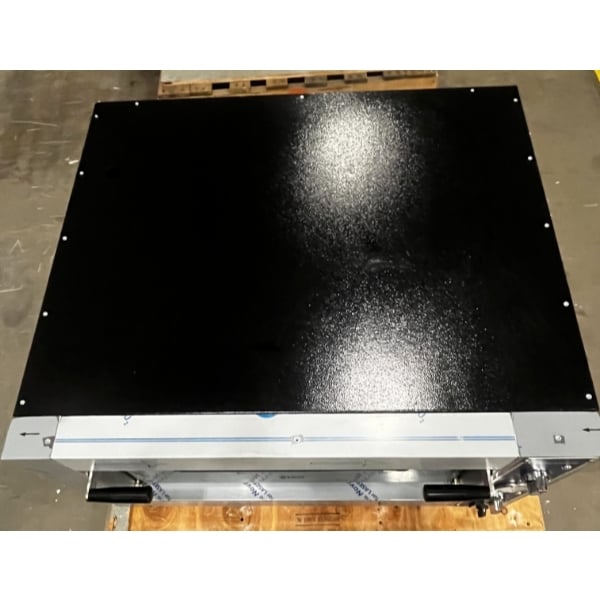 Scratch and Dent Pegasus MS38E-1 Melstone Series 38" Electric Single-Deck Countertop Pizza Oven with 27" x 27" Chamber - 7,500W, 208V, 3 Phase