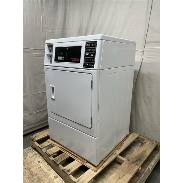Scratch and Dent Speed Queen Quantum Gold Pro DV6010WE 7.0 cu. ft. 27" Front Load Electric Commercial Dryer with Front Control - Coin Operated