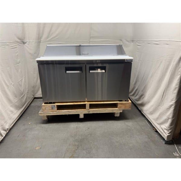 Scratch and Dent Avantco APT-60-HC 60" 2 Door Refrigerated Sandwich Prep Table