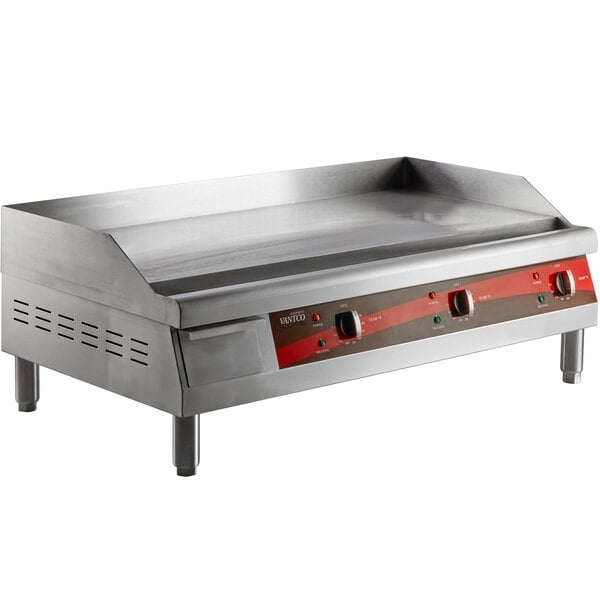 Scratch and Dent Avantco EG36N 36" Electric Countertop Griddle - 208/240V, 7.4 kW-10 kW