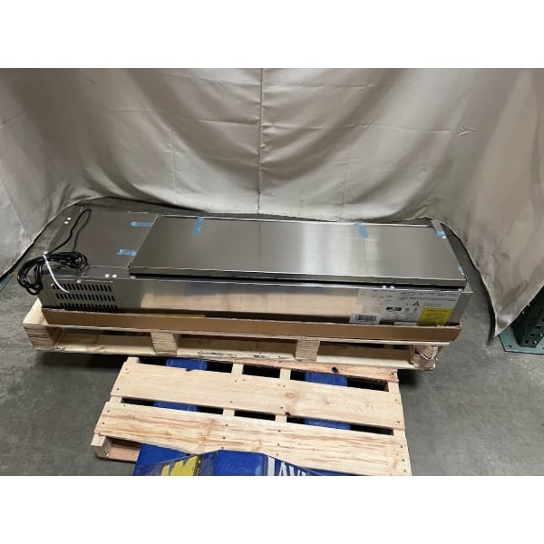 Scratch and Dent Arctic Air ACP55 55" Refrigerated Countertop Condiment Prep Station