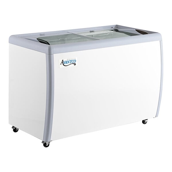 Scratch and Dent Avantco DFF13-HCL 49 5/8" Customizable Flat Top Display Ice Cream Freezer