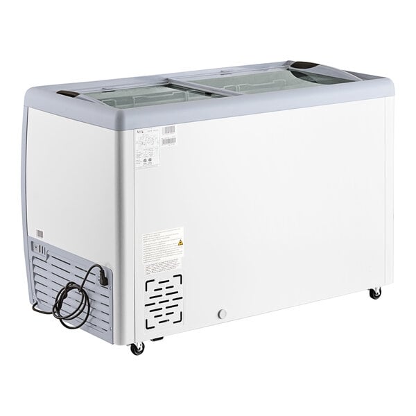 Scratch and Dent Avantco DFF13-HCL 49 5/8" Customizable Flat Top Display Ice Cream Freezer