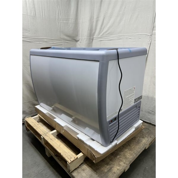 Scratch and Dent Avantco DFF13-HCL 49 5/8" Customizable Flat Top Display Ice Cream Freezer