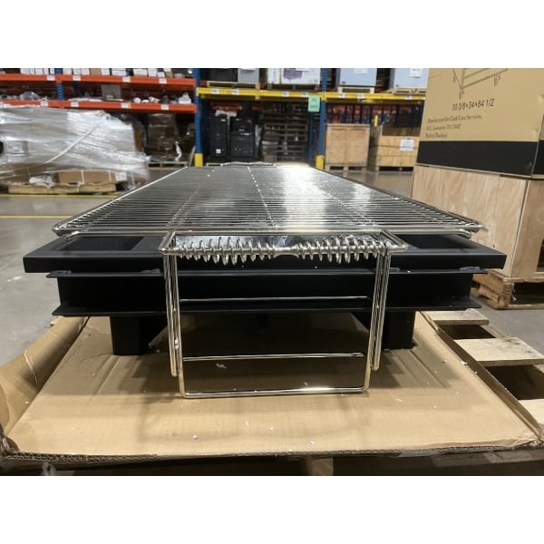 Scratch and Dent Backyard Pro CHAR-60 60" Heavy-Duty Steel Charcoal Grill with Adjustable Grates, Removable Legs, and Cover