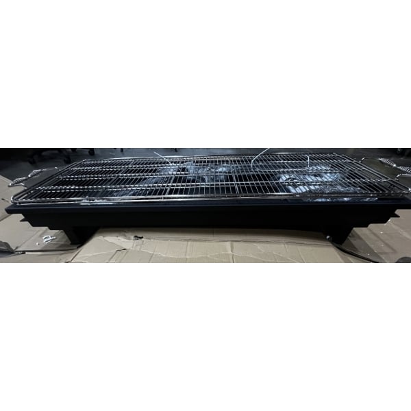 Scratch and Dent Backyard Pro CHAR-60 60" Heavy-Duty Steel Charcoal Grill with Adjustable Grates, Removable Legs, and Cover
