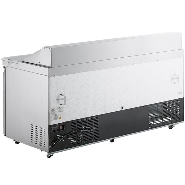 Scratch and Dent Avantco SS-PT-71-HC 70" 3 Door Stainless Steel ADA Height Refrigerated Sandwich Prep Table