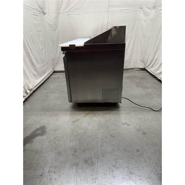 Scratch and Dent Avantco SS-PT-71-HC 70" 3 Door Stainless Steel ADA Height Refrigerated Sandwich Prep Table
