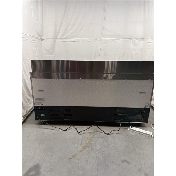 Scratch and Dent Avantco SS-PT-71-HC 70" 3 Door Stainless Steel ADA Height Refrigerated Sandwich Prep Table