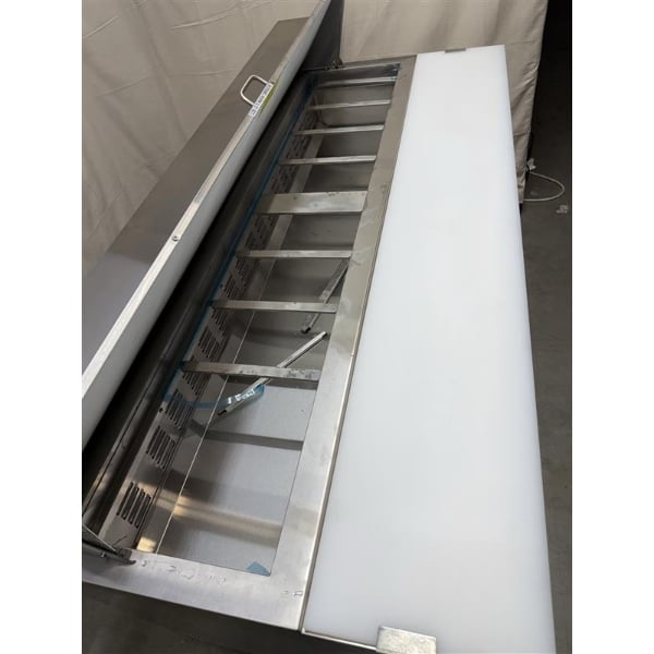 Scratch and Dent Avantco SS-PT-71-HC 70" 3 Door Stainless Steel ADA Height Refrigerated Sandwich Prep Table