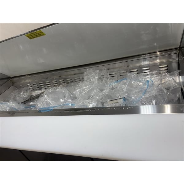 Scratch and Dent Avantco ZPT-71-FB-M-HC 71" 3 Door Front Breathing Mega Top Refrigerated Sandwich Prep Table