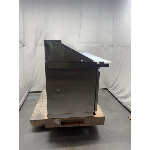 Scratch and Dent Avantco ZPT-71-FB-M-HC 71" 3 Door Front Breathing Mega Top Refrigerated Sandwich Prep Table