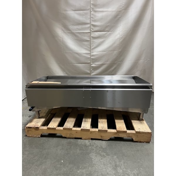 Scratch and Dent Cooking Performance Group GTU-CPG-48-L Ultra Series 48" Chrome Plated Liquid Propane 4-Burner Countertop Griddle - 120,000 BTU