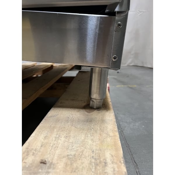 Scratch and Dent Cooking Performance Group GTU-CPG-48-L Ultra Series 48" Chrome Plated Liquid Propane 4-Burner Countertop Griddle - 120,000 BTU