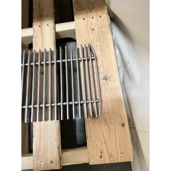 Scratch and Dent Regency 12" x 48" 14-Gauge Stainless Steel Floor Trough with Grate