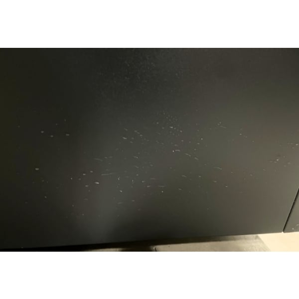 Scratch and Dent Avantco BCFD-60 59 1/8" Black Square Dry Bakery Display Case with LED Lighting