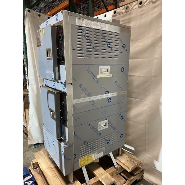 Scratch and Dent Cleveland 24CGA10 SteamCraft Ultra Natural Gas 10 Pan Floor Steamer - 125,000 BTU