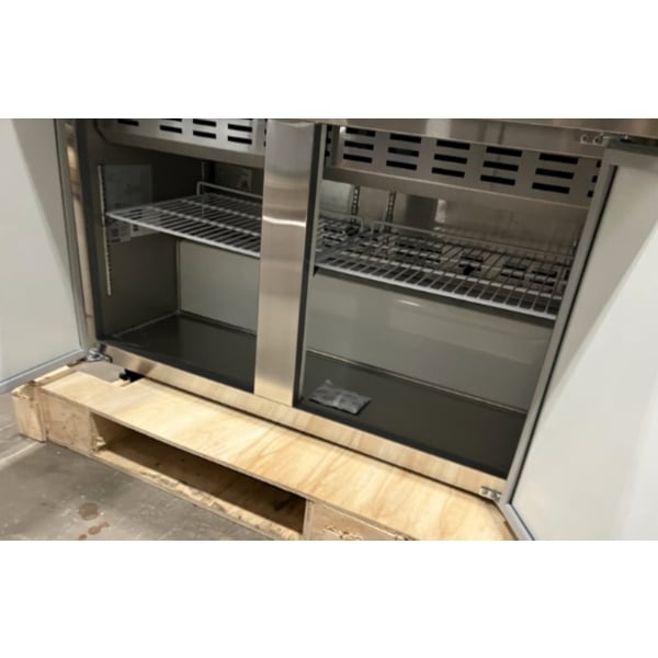 Scratch and Dent Avantco APT-71M-HC 70" 3 Door Mega Top Refrigerated Sandwich Prep Table