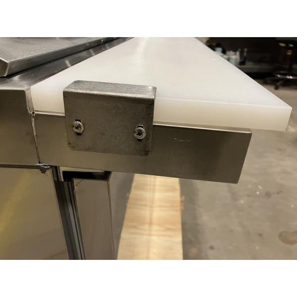 Scratch and Dent Avantco APT-71M-HC 70" 3 Door Mega Top Refrigerated Sandwich Prep Table