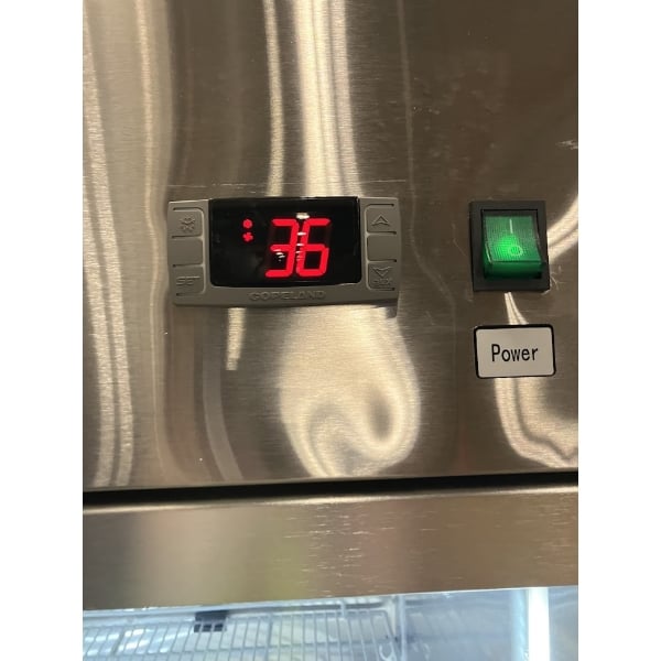 Scratch and Dent Arctic Air AGR49 54" Two Section Glass Door Reach-In Refrigerator - 49 cu. ft.