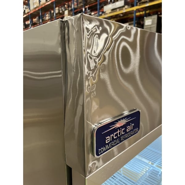 Scratch and Dent Arctic Air AGR49 54" Two Section Glass Door Reach-In Refrigerator - 49 cu. ft.