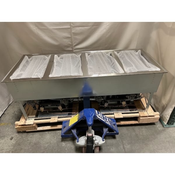 Scratch and Dent Vollrath FC-HCF-04208 Four Well Modular Drop-In Hot / Cold / Freeze Food Well with Manual Manifold Drain - 120/208-240V