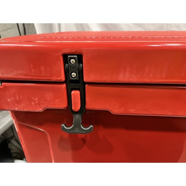 Scratch and Dent CaterGator CG170RDW Red 170 Qt. Mobile Rotomolded Outdoor Cooler / Ice Chest