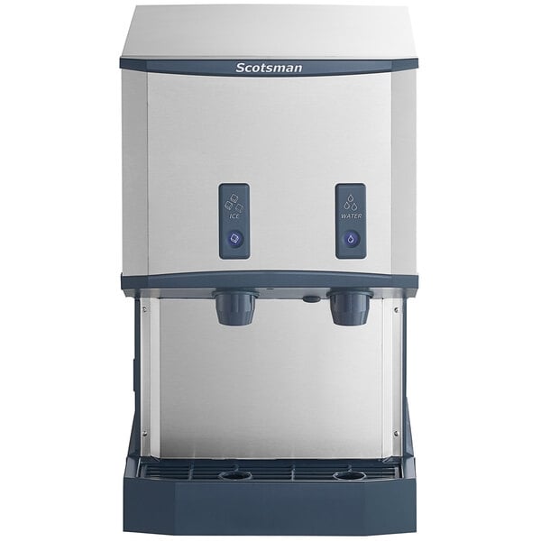 Scratch and Dent Scotsman HID525AB-1 Meridian® Countertop Air-Cooled Ice Machine and Water Dispenser with Push Button Dispensing and 25 lb. Storage Bin - 500 lb., 115V