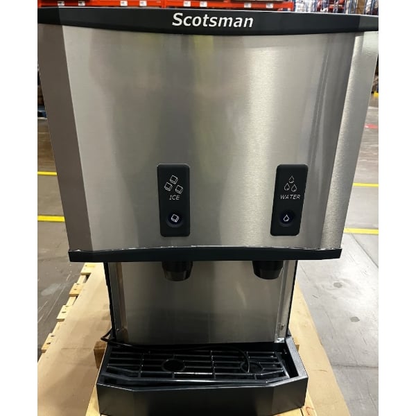 Scratch and Dent Scotsman HID525AB-1 Meridian® Countertop Air-Cooled Ice Machine and Water Dispenser with Push Button Dispensing and 25 lb. Storage Bin - 500 lb., 115V