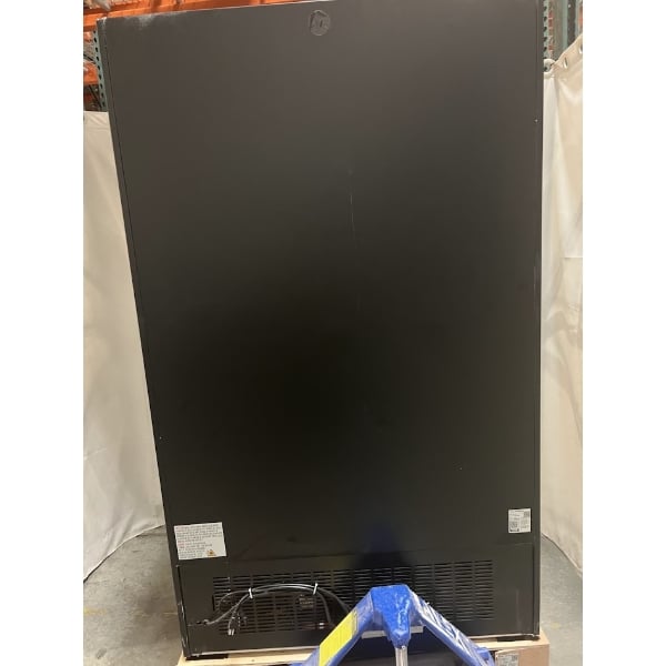 Scratch and Dent Avantco GDC-40-HC 48" Black Swing Glass Door Merchandiser Refrigerator with LED Lighting