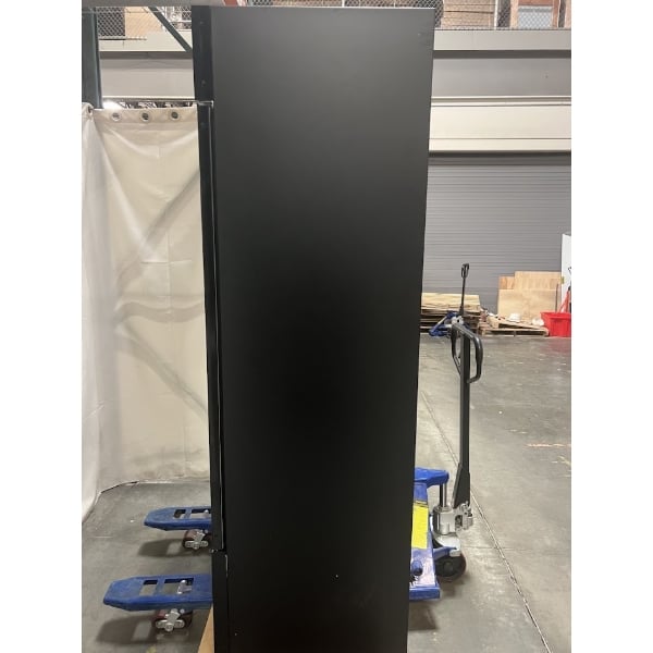 Scratch and Dent Avantco GDC-40-HC 48" Black Swing Glass Door Merchandiser Refrigerator with LED Lighting