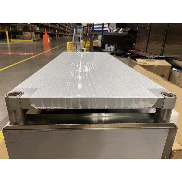 Scratch and Dent ServIt Four Pan Open Well Electric Steam Table with Adjustable Undershelf - 120V, 2000W