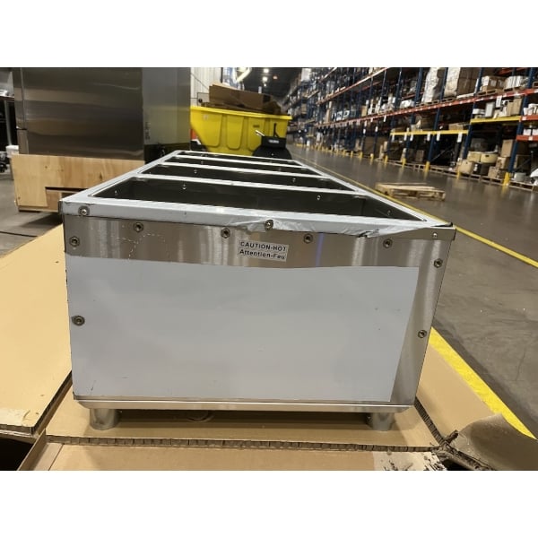 Scratch and Dent ServIt Four Pan Open Well Electric Steam Table with Adjustable Undershelf - 120V, 2000W