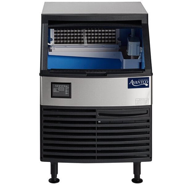 Scratch and Dent Avantco Ice UC-H-280-A 26" Air-Cooled Undercounter Half Cube Ice Machine with 80 lb. Storage Bin - 299 lb., 115V