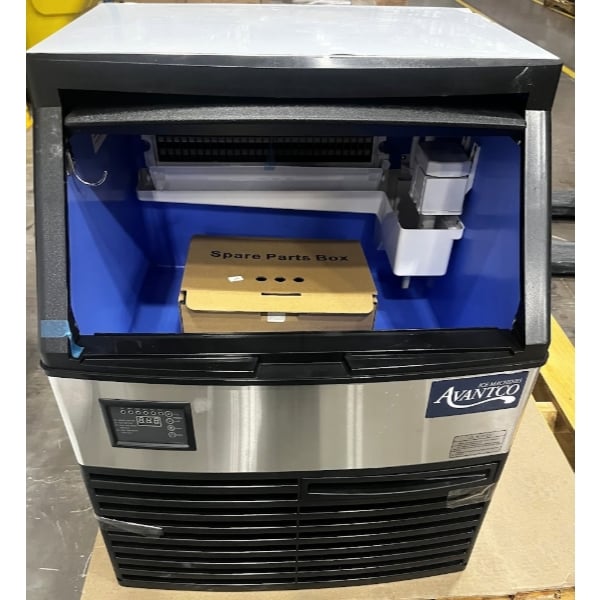 Scratch and Dent Avantco Ice UC-H-280-A 26" Air-Cooled Undercounter Half Cube Ice Machine with 80 lb. Storage Bin - 299 lb., 115V