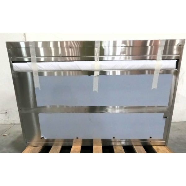 Scratch and Dent Regency 48" NSF Stainless Steel Wall Cabinet with Hinged Doors