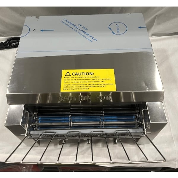 Scratch and Dent Avantco T3600D Commercial 14 1/2" Wide Conveyor Toaster with 3" Opening - 240V, 3600W, 1200 Slices per Hour