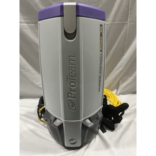 Scratch and Dent ProTeam 107744 Super Coach Pro 10 Qt. Backpack Vacuum with 101338 Two-Piece Wand and 107016 Xover Floor Tool - 120V