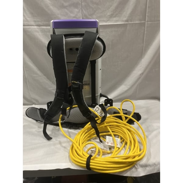Scratch and Dent ProTeam 107744 Super Coach Pro 10 Qt. Backpack Vacuum with 101338 Two-Piece Wand and 107016 Xover Floor Tool - 120V
