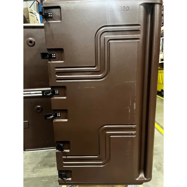 Scratch and Dent Cambro 1826DTC131 Camcart® Dark Brown Double Compartment Tray and Sheet Pan Carrier