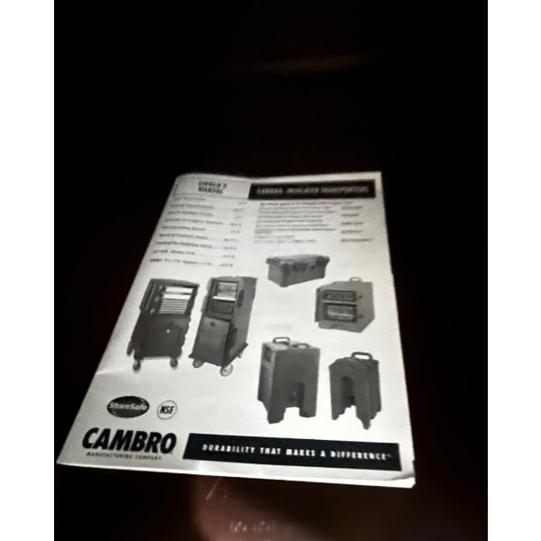 Scratch and Dent Cambro 1826DTC131 Camcart® Dark Brown Double Compartment Tray and Sheet Pan Carrier