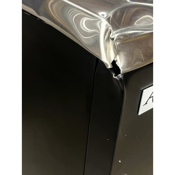 Scratch and Dent Avantco UDD-2-HC Triple Tap Kegerator Beer Dispenser - Black, (2) 1/2 Keg Capacity