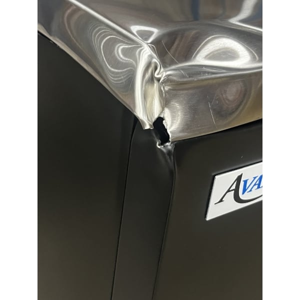 Scratch and Dent Avantco UDD-2-HC Triple Tap Kegerator Beer Dispenser - Black, (2) 1/2 Keg Capacity