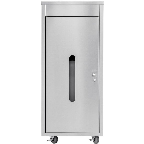 Scratch and Dent Ex-Cell Kaiser LD-10 SS 10 Gallon Stainless Steel Rectangular Liquids Disposal Receptacle