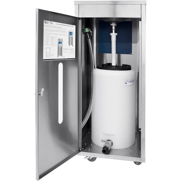 Scratch and Dent Ex-Cell Kaiser LD-10 SS 10 Gallon Stainless Steel Rectangular Liquids Disposal Receptacle