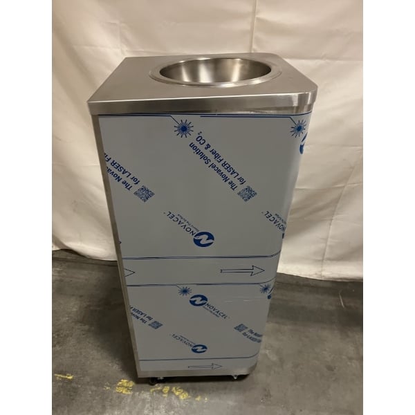 Scratch and Dent Ex-Cell Kaiser LD-10 SS 10 Gallon Stainless Steel Rectangular Liquids Disposal Receptacle