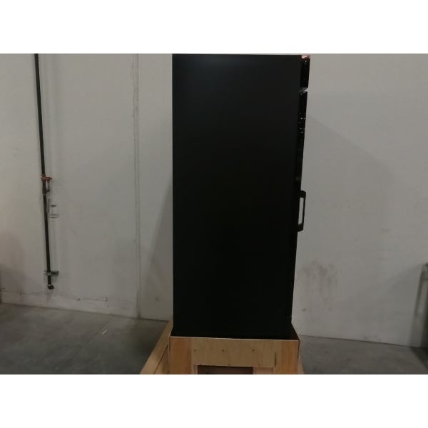 Scratch and Dent Avantco GDC-23-HC 28 3/8" Black Swing Glass Door Merchandiser Refrigerator with LED Lighting